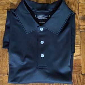 Cypress Club performance black polo shirt size: L